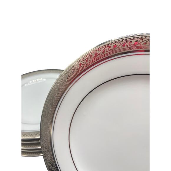 Set of 6 VTG Legendary by Noritake Philippines Crestwood 4166 bread Plates - Picture 3 of 5